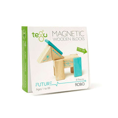 Tegu Robo Magnetic Wooden Block Set, 8 Pieces, ANB BABY