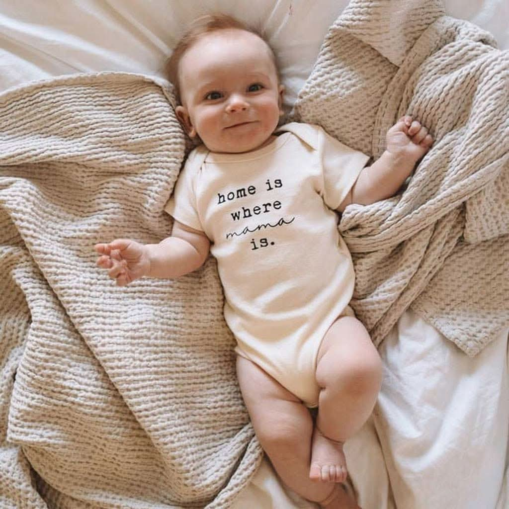 Tenth & Pine Home is Where Mama is Organic Cotton Onesie, ANB BABY