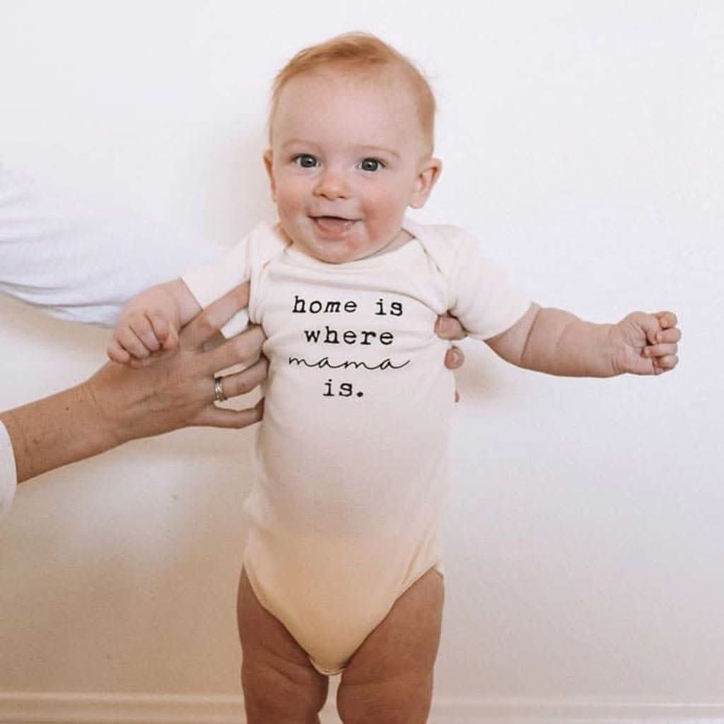 Tenth & Pine Home is Where Mama is Organic Cotton Onesie, ANB BABY