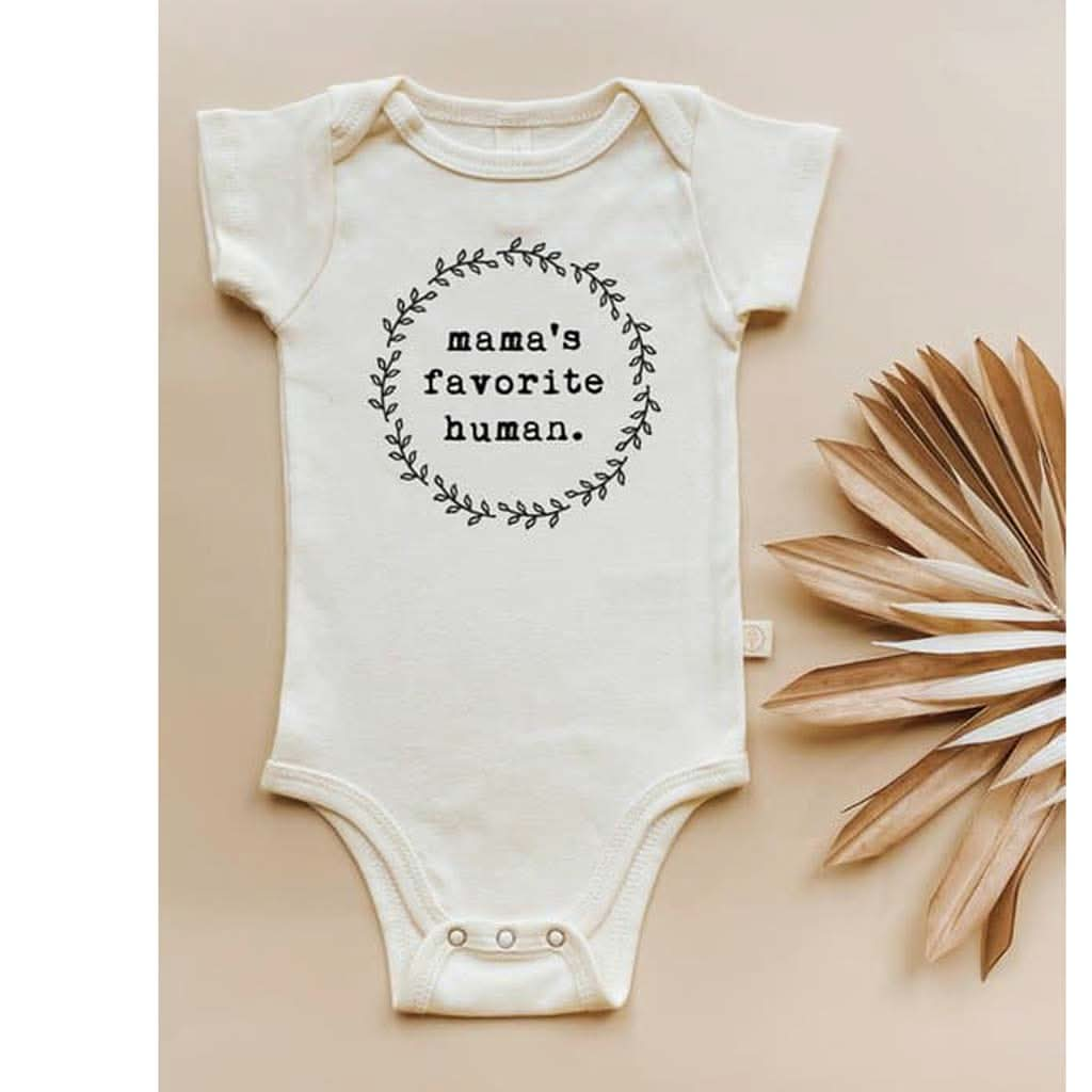 Tenth & Pine Mamas Favorite Human Organic Cotton Onesie, ANB BABY