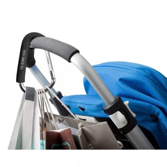 The Mommy Hook 2 - Pack Stroller Hook, Black / Silver, ANB BABY