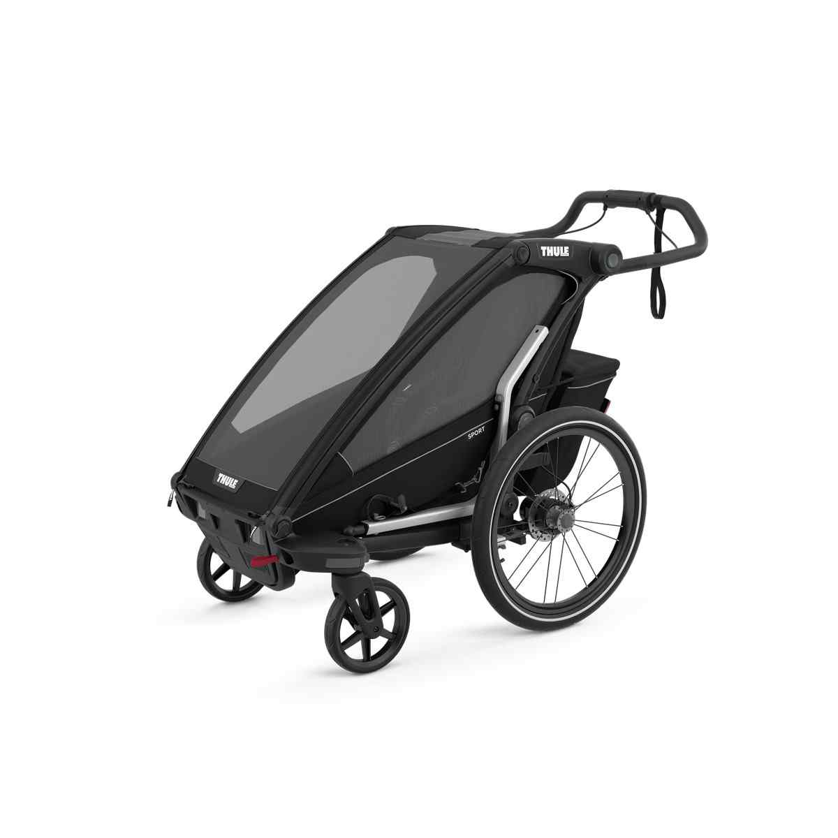 Thule Chariot Sport 1, Midnight Black / Black Frame, 872299048649 - ANB Baby