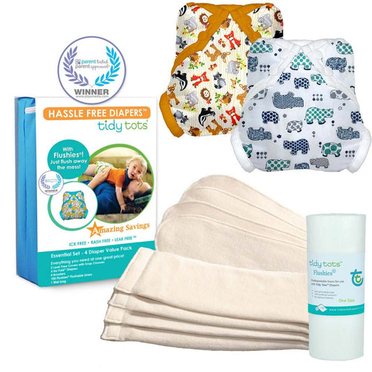 Tidy Tots Essential Set, Stay-Dry, Diaper Set - ANB Baby