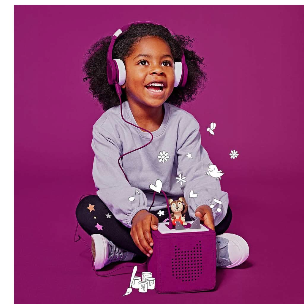 Tonies Toniebox Playtime Puppy Starter Set with Foldable Headphones and Carrying Case, ANB BABY