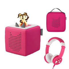 Tonies Toniebox Playtime Puppy Starter Set with Foldable Headphones and Carrying Case, ANB BABY