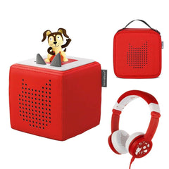 Tonies Toniebox Playtime Puppy Starter Set with Foldable Headphones and Carrying Case, ANB BABY