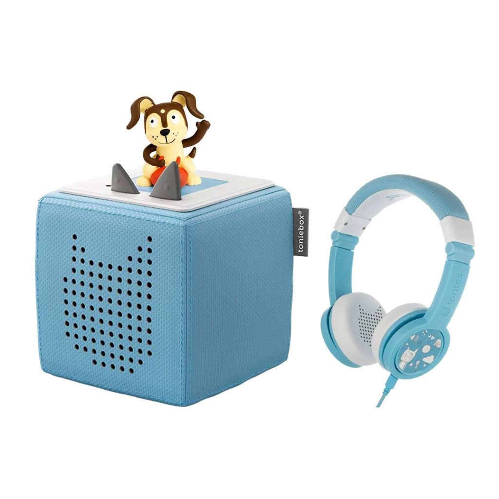 Tonies Toniebox Playtime Puppy Starter Set with Foldable Headphones, ANB BABY