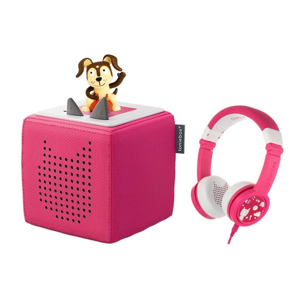 Tonies Toniebox Playtime Puppy Starter Set with Foldable Headphones, ANB BABY