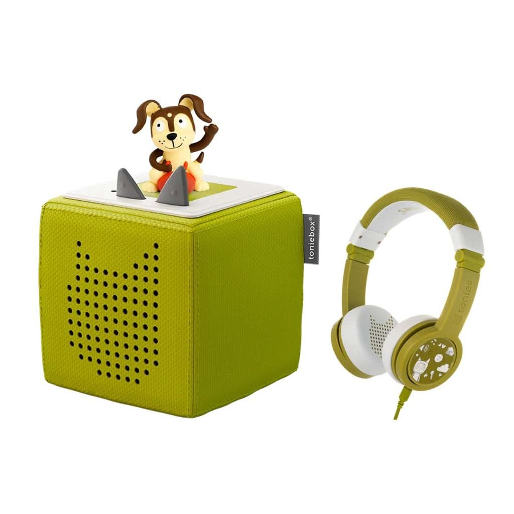 Tonies Toniebox Playtime Puppy Starter Set with Foldable Headphones, ANB BABY