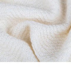 Tuwi Wave Knitted Baby Blanket, Cream, ANB BABY