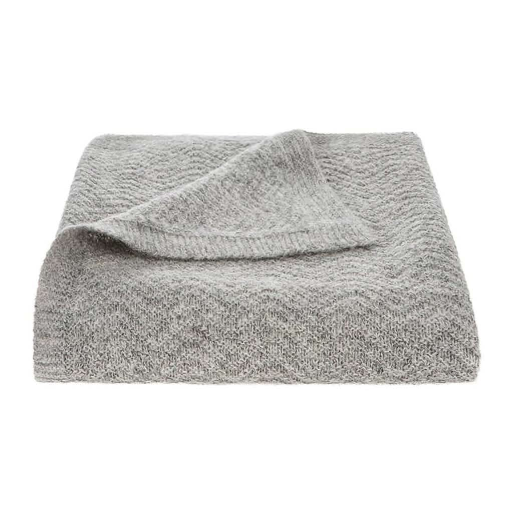 Tuwi Wave Knitted Baby Blanket, Grey, ANB BABY