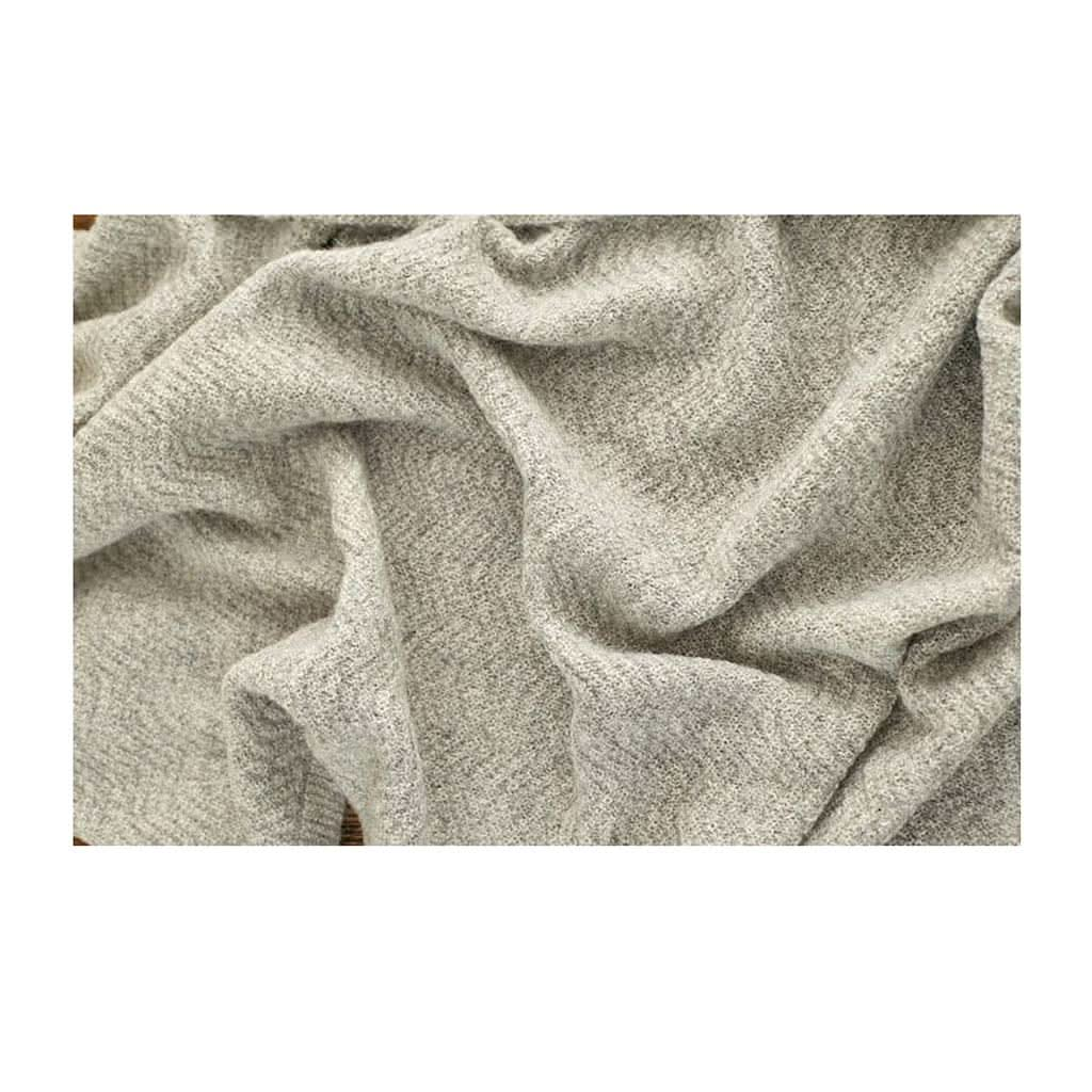 Tuwi Wave Knitted Baby Blanket, Grey, ANB BABY