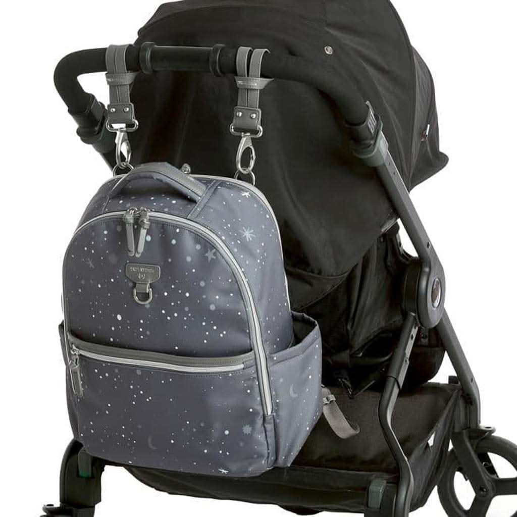 Twelvelittle On - the - Go Backpack, Grey Twinkle Print, ANB BABY