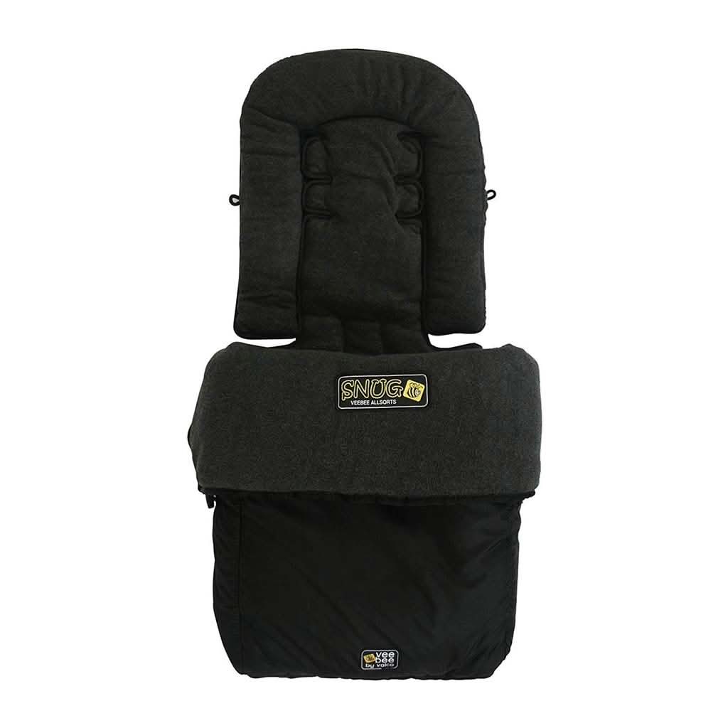 VALCO BABY Universal All Sorts Snug Footmuff, Black, ANB BABY