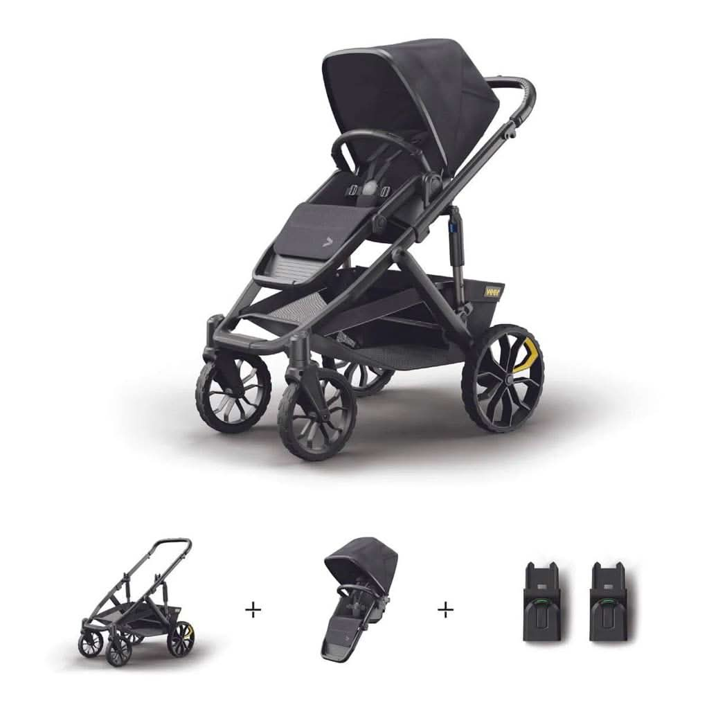 Veer Switch&Roll Stroller with Infant Car Seat Adapter, ANB BABY