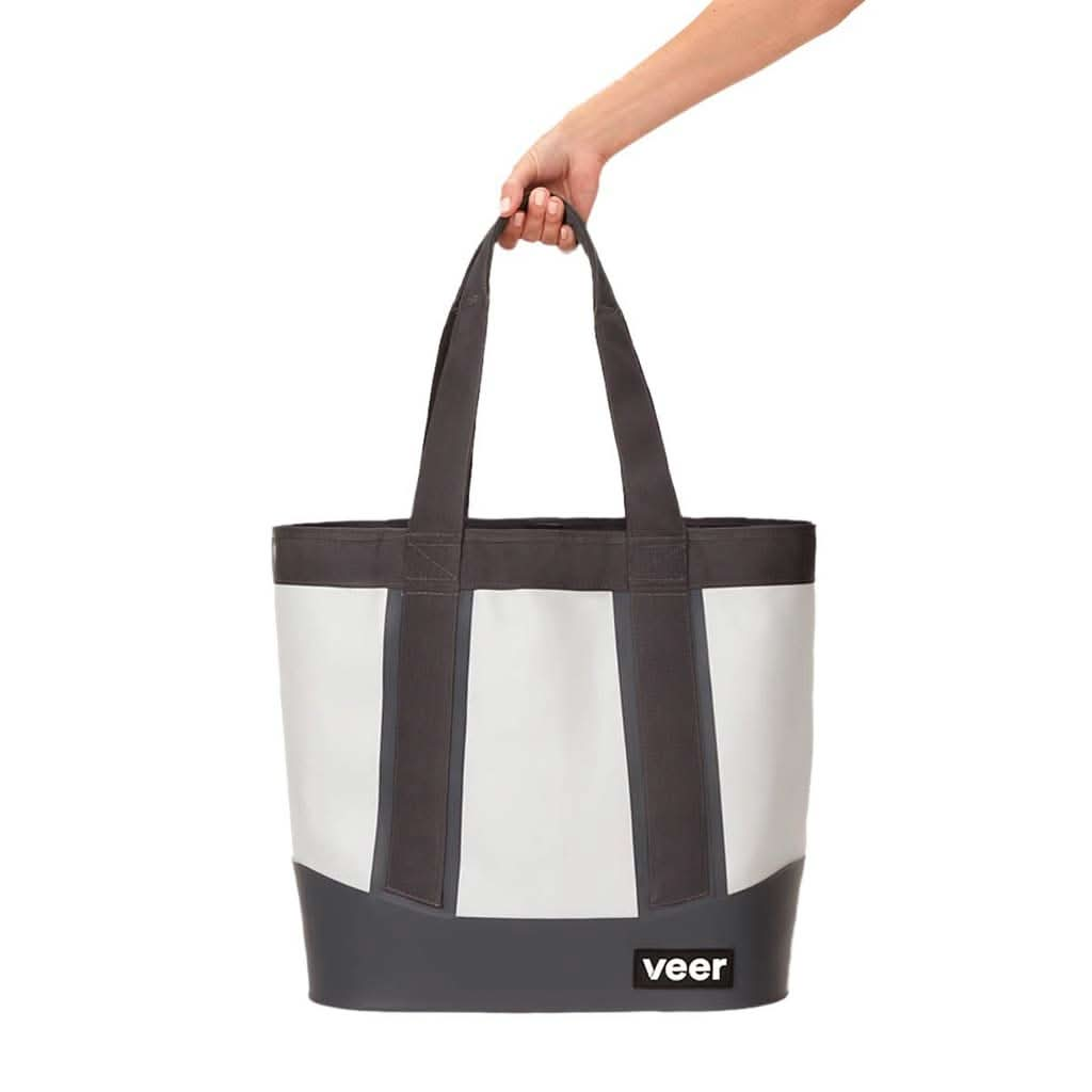 Veer Waterproof Tote Bag, White, ANB BABY