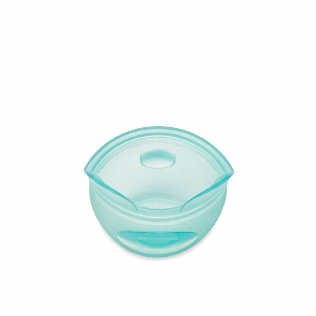 Zip Top Reusable Baby + Kid Snack Containers 100% Silicone, Teal Bear, ANB BABY