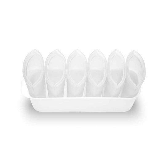 Zip Top Reusable Breast Milk Storage with Freezer Tray 100% Platinum Silicone, Bag Set of 6, ANB BABY