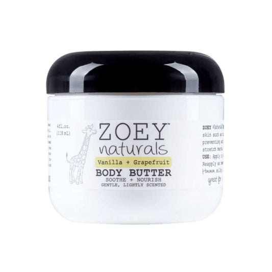 Zoey Naturals Body Butter 4 oz. Vanilla Grapefruit, ANB BABY