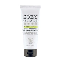 Zoey Naturals Broad Spectrum Sunscreen SPF 30 3.4 oz. Melon Awapuhi, ANB BABY