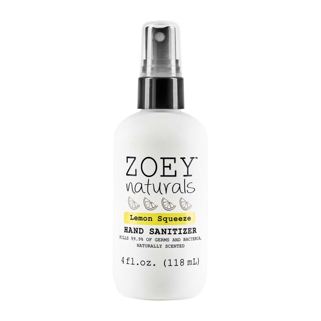 Zoey Naturals Hand Sanitizer 4oz., Lemon Squeeze, ANB BABY