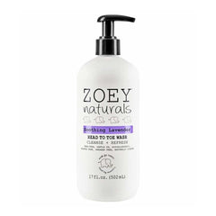 Zoey Naturals Head To Toe Wash 17 oz. Soothing Lavender, ANB BABY