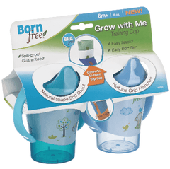 BORN FREE 6-Ounce Training Cup 2 Pack - Boys, -- ANB Baby