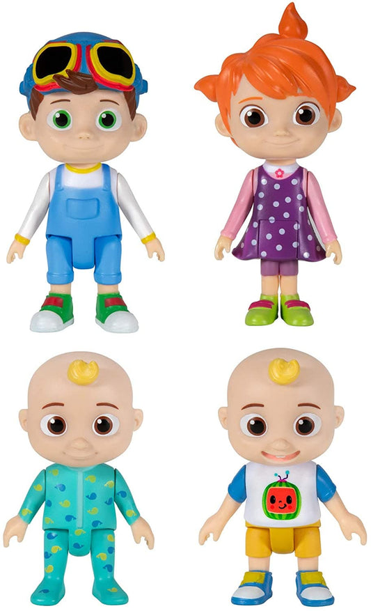 Cocomelon 4 Figure Family Pack Set, -- ANB Baby