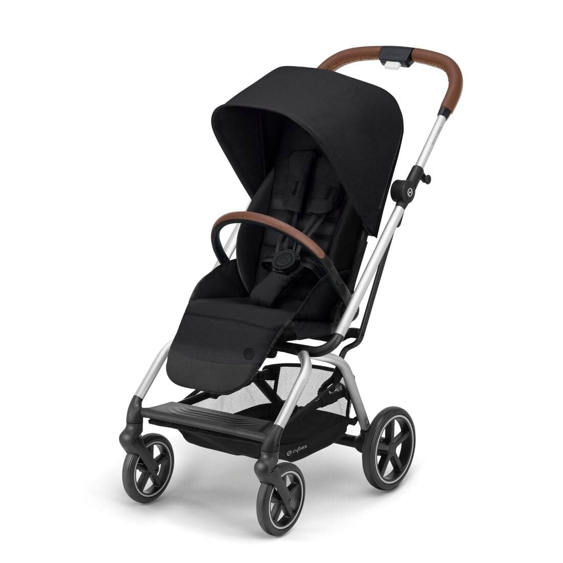 Cybex Eezy S Twist + 2 Lux Baby Stroller, Silver / Deep Black, -- ANB Baby