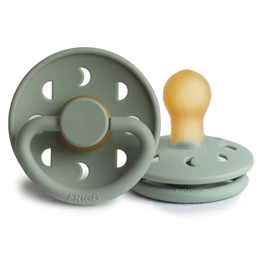 Frigg Natural Rubber Pacifier Moon Phase, Sage, -- ANB Baby