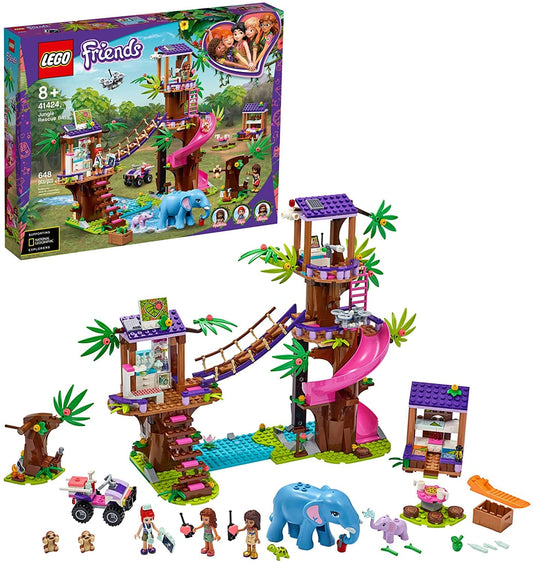 Lego Friends Jungle Rescue Base Playset, 648 Pieces, -- ANB Baby