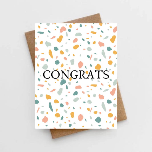 Lemon Milk Paper Congratulations Card, -- ANB Baby