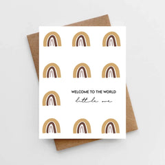 Lemon Milk Paper Welcome to the World's Little One Card, -- ANB Baby