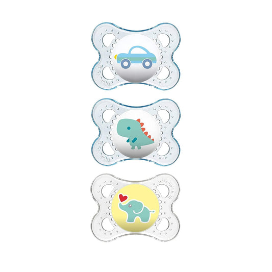 MAM Clear Collection Pacifier Value Pack Set Of 3 Pacifiers 0-6 Months, -- ANB Baby