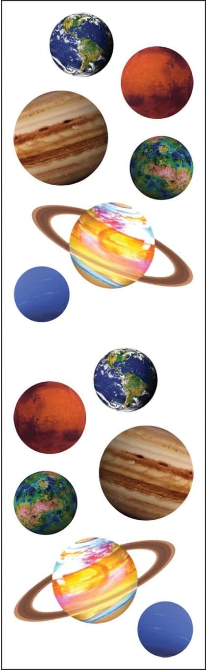 Mrs. Grossman's Strip of Planets Stickers, -- ANB Baby