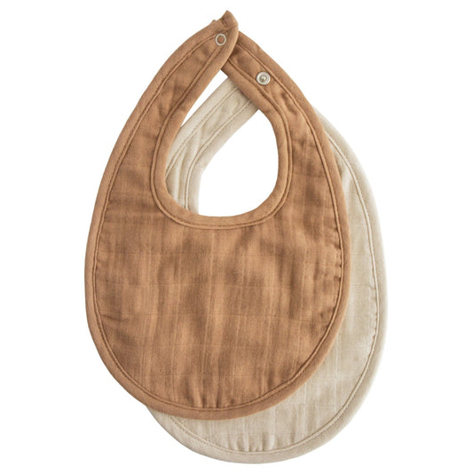 Mushie Muslin Bib 2 Pack, -- ANB Baby