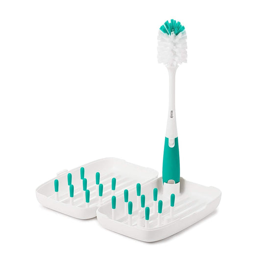 OXO TOT On-The-Go Drying Rack With Bottle Brush, -- ANB Baby