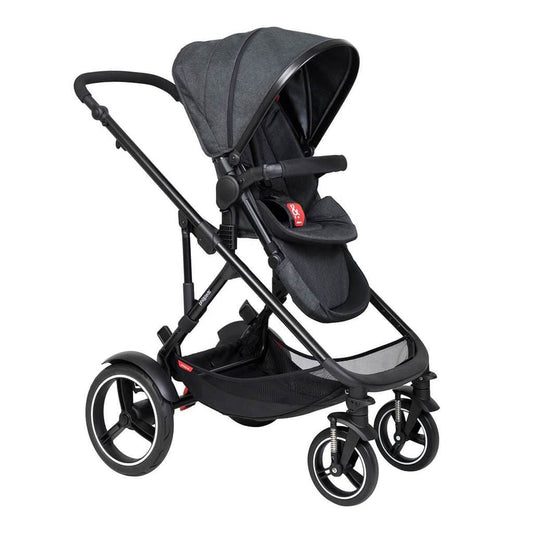 Phil & Teds V6 Voyager Stroller & Liner, Black, -- ANB Baby