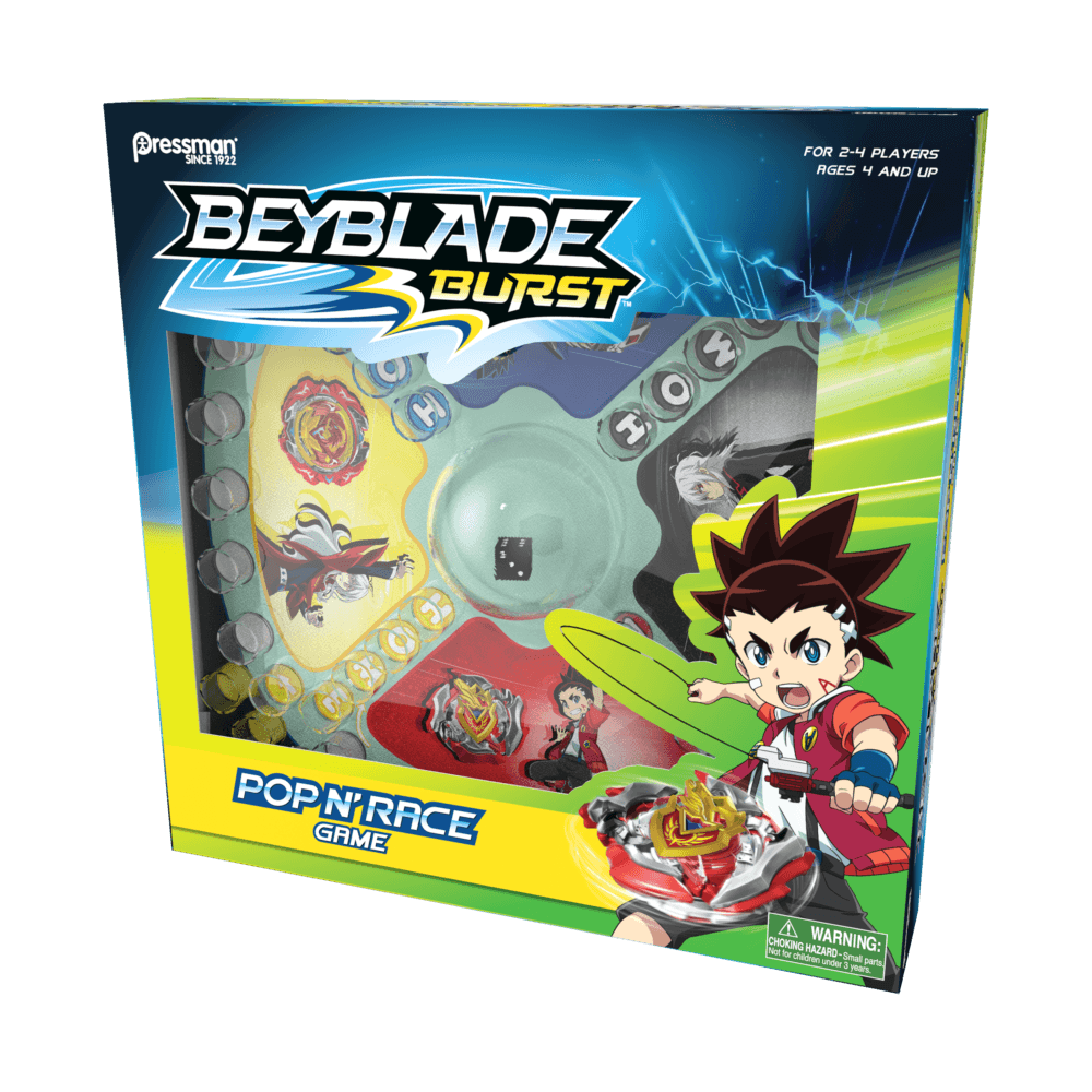 Pressman Toys Beyblade Burst Pop 'N' Race, -- ANB Baby